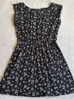 Forever 21 floral skater dress with open back